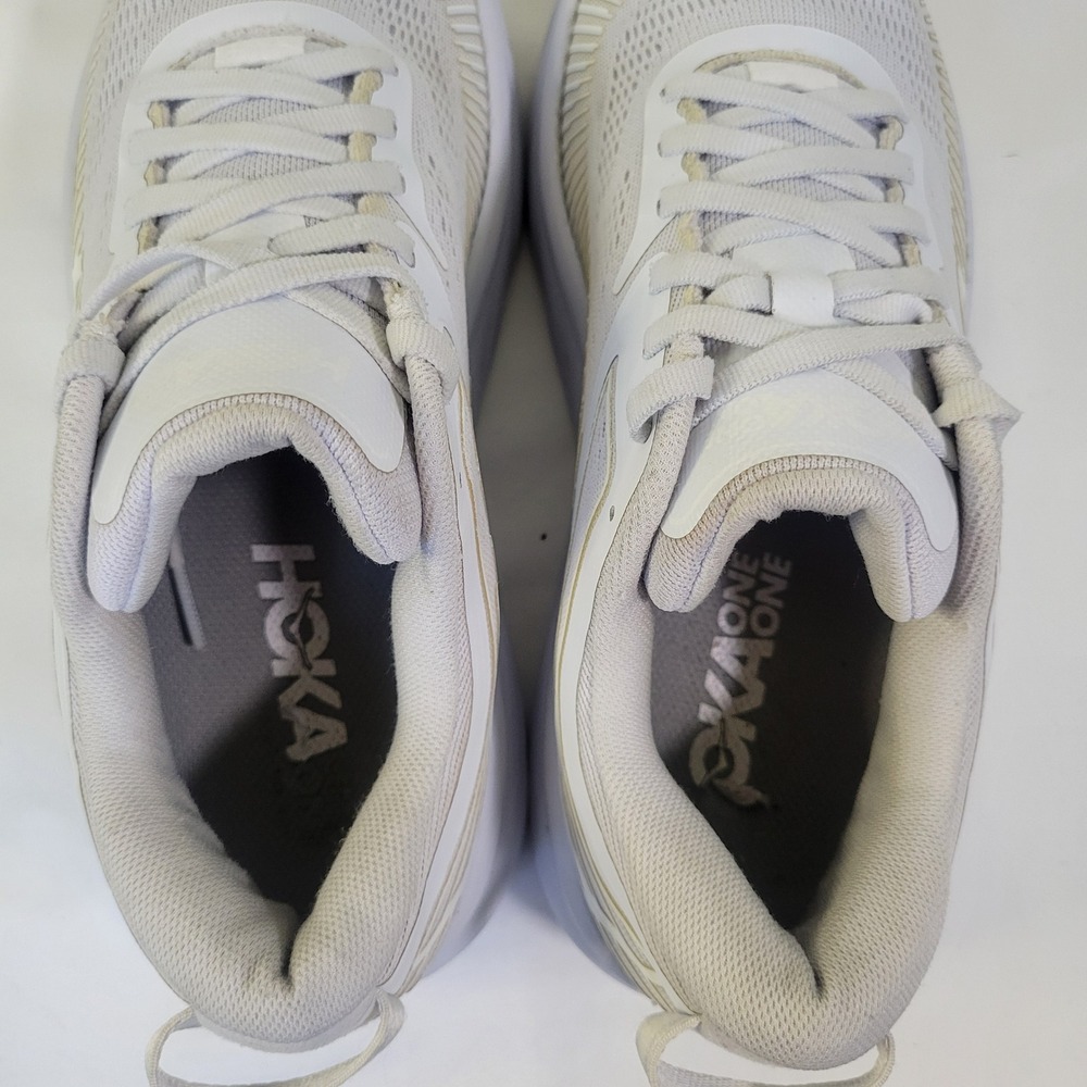 Hoka One One Bondi 7 White White Running Shoes Womens 8.5 1110519 VVWH - Picture 7 of 7